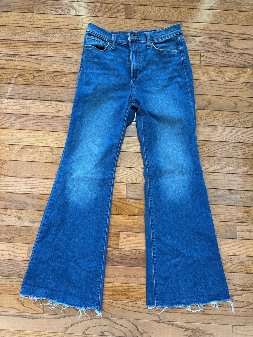 Joe's Jeans Medium Blue Wide-Leg Flare Jeans